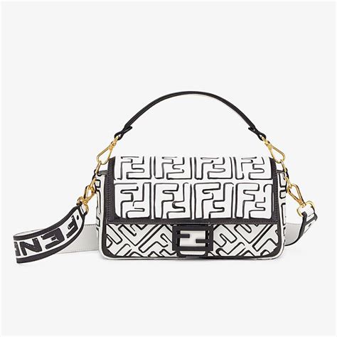 fendi bag black and white